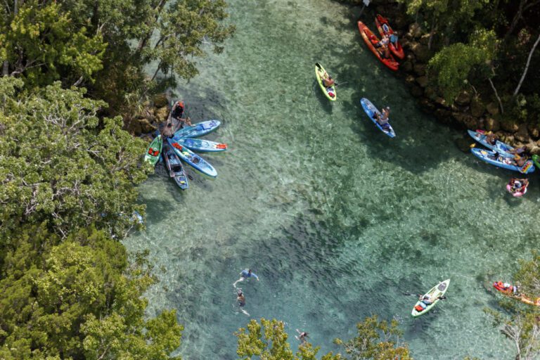 Kayaking at Three Sisters Springs