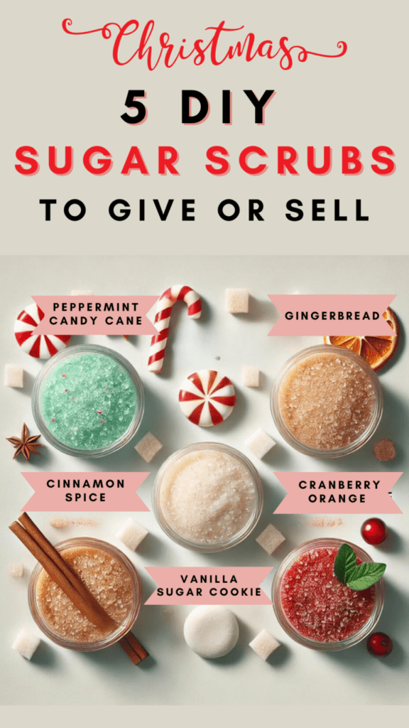 DIY Sugar Scrub with 5 Christmas Recipes