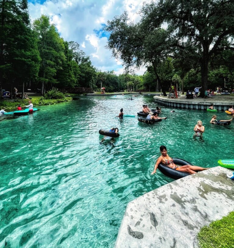 Tubers & Swimmers in Rock Springs Run at Kelly Park