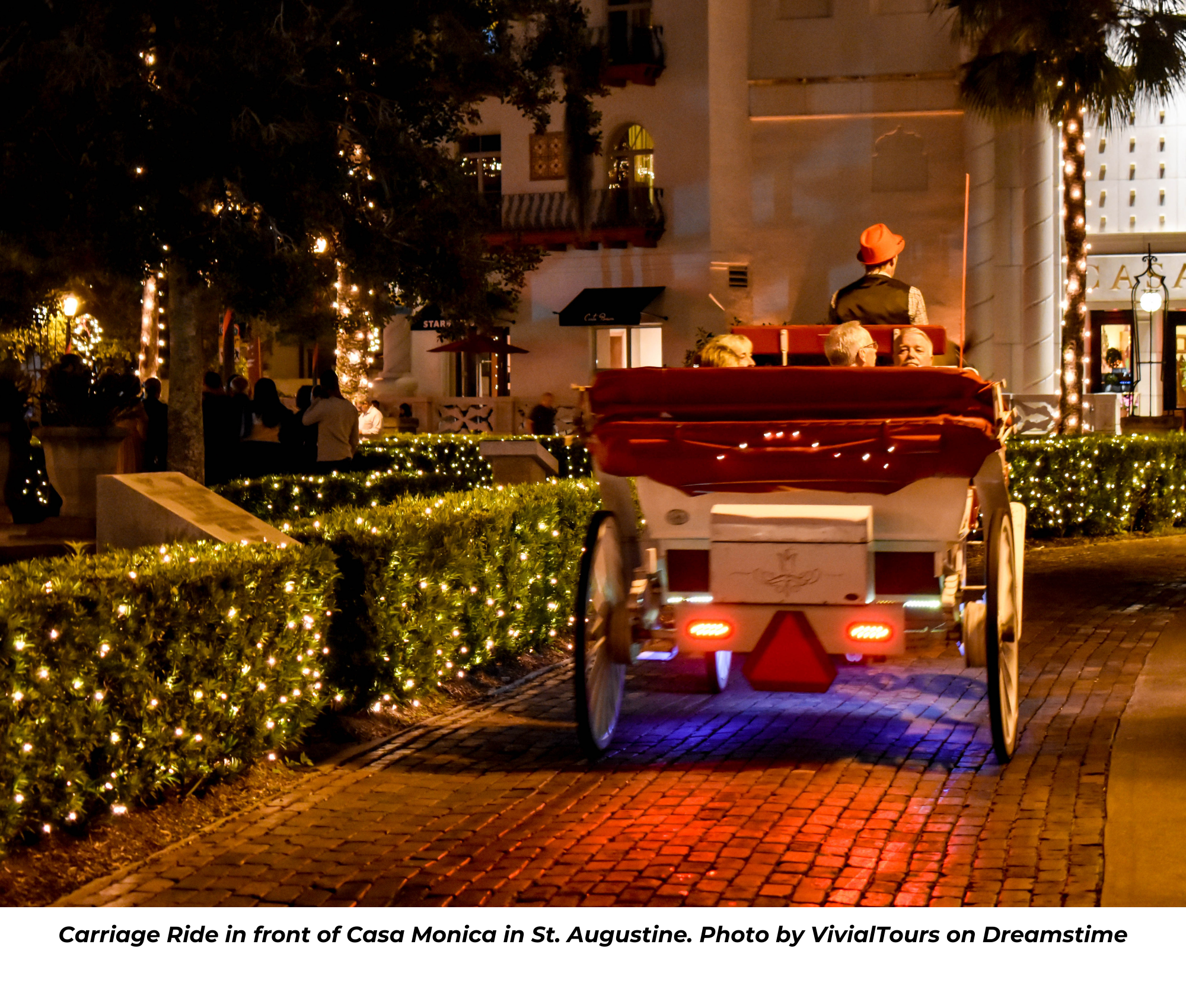 Carriage Ride in front of Casa Monica in St. Augustine. Photo by VivialTours on Dreamstime